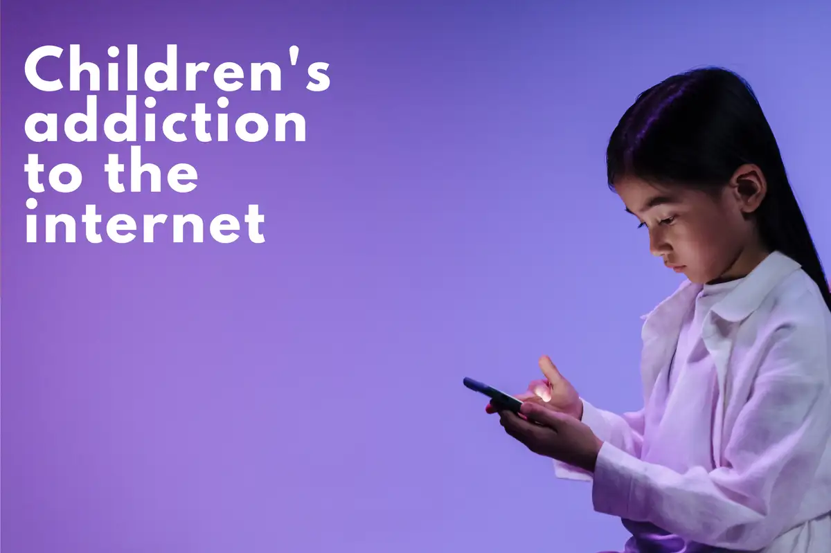 Vício de crianças na internet