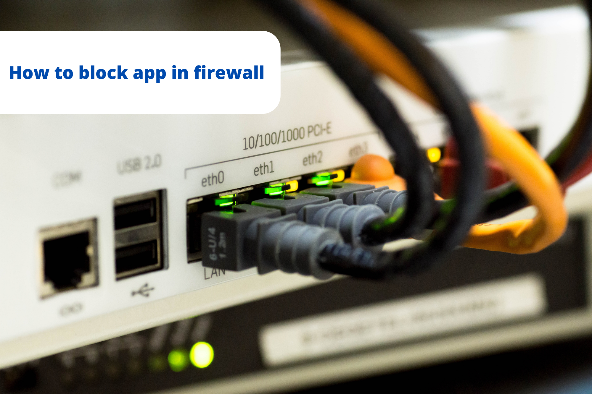 How to block app in firewall